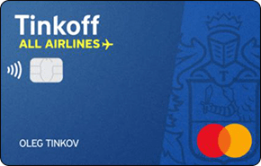 Дебетовая карта "All Airlines" в банке Тинькофф Банк