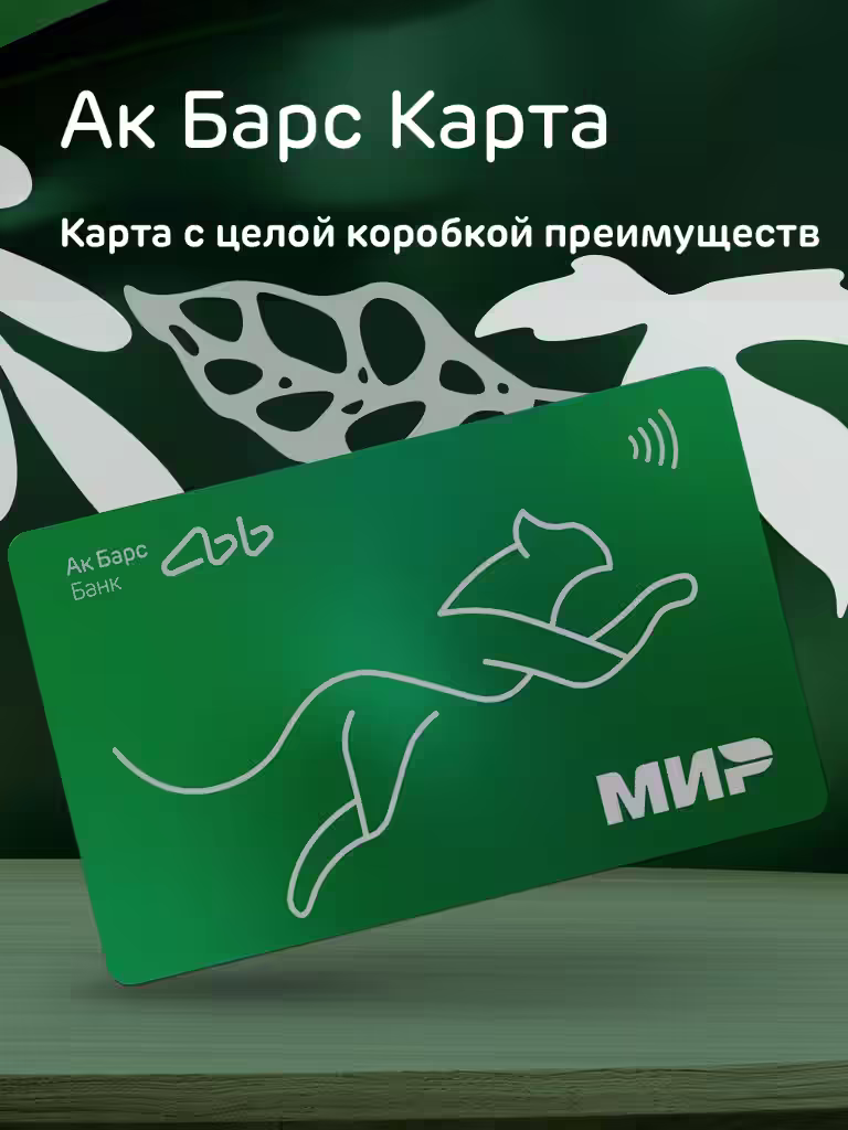Ак барс карта Мир дебетовая с коробкой Ничего лишнего Проценты