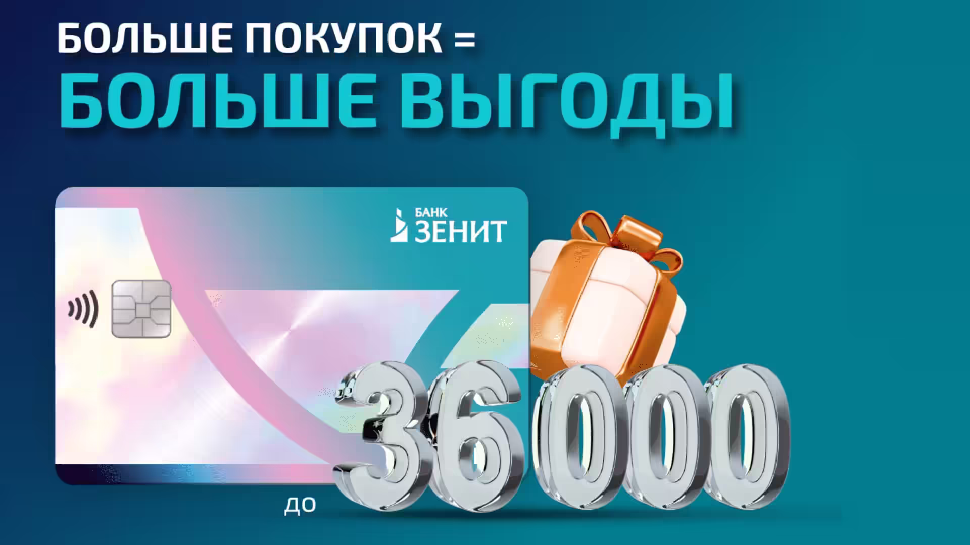 Банк Зенит Кэшбэк 36000 в год