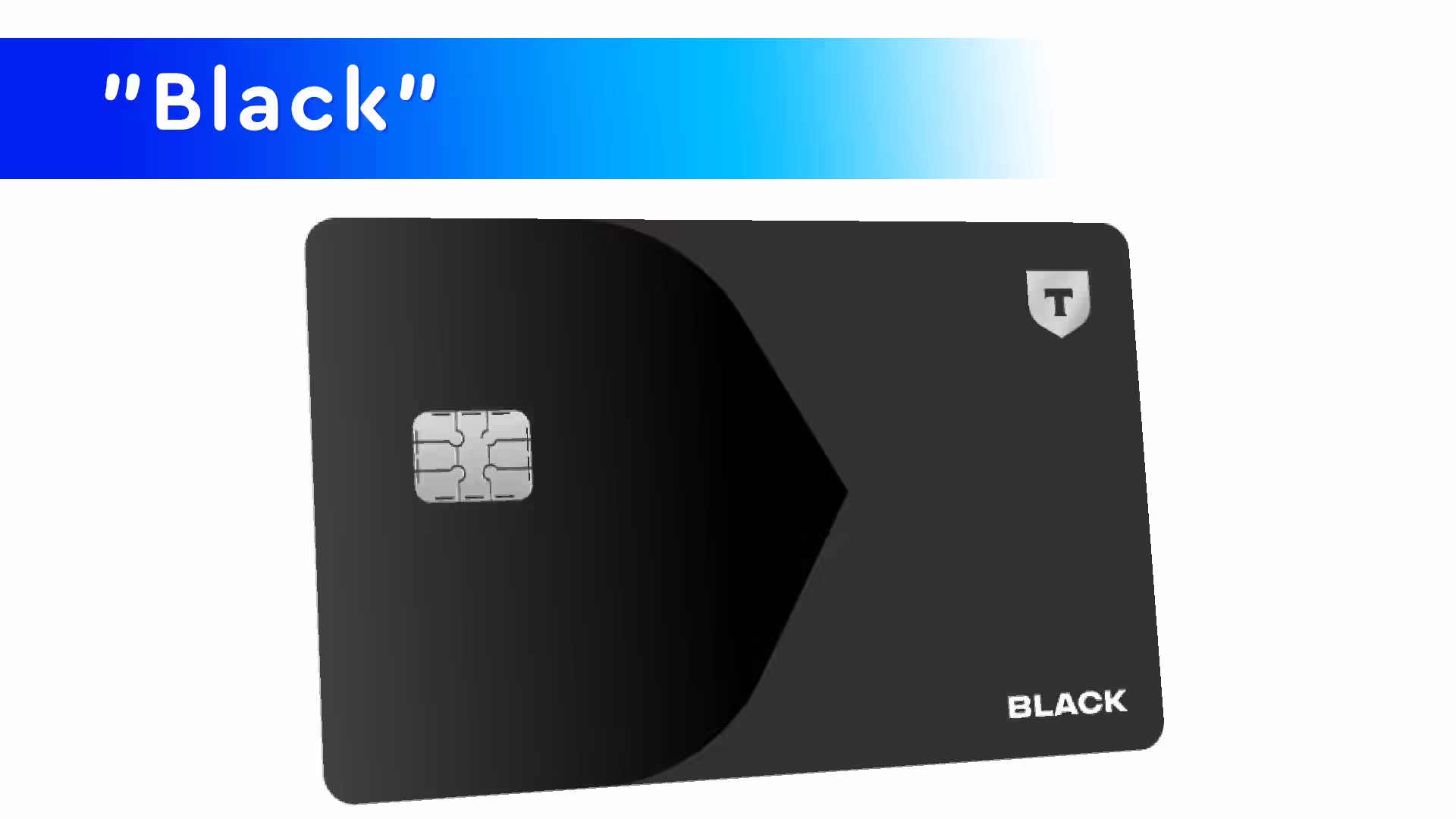 Дебетовка "Black" Т-банка в классическом новом строгом дизайне 2025 